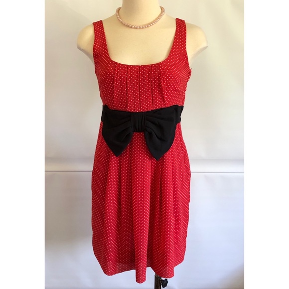 H&M Casual Dress pleats Polka Dot Print Size: 2 - Picture 2 of 12